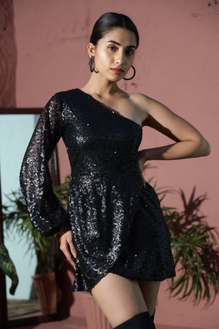 Jaqueline - Statement Sequin LBD (Final Sale) - Alter Ego India