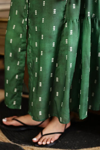Naomi - Side Tier Mandarin Shirt Dress - Alter Ego India
