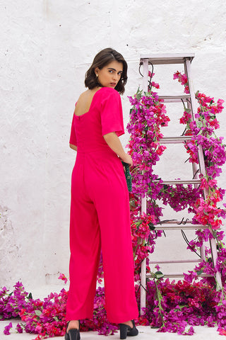 Mable - Front ruched jumpsuit