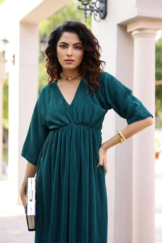 Alora - Free Flow Emerald Midi - Alter Ego India