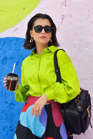 Cynthia - The Lime Shirt - Alter Ego India