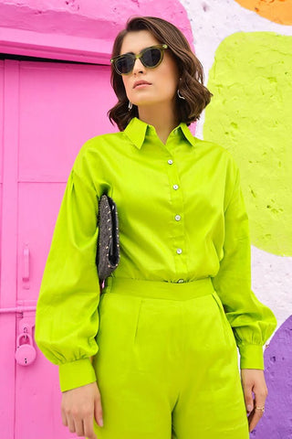 Cynthia - The Lime Shirt - Alter Ego India