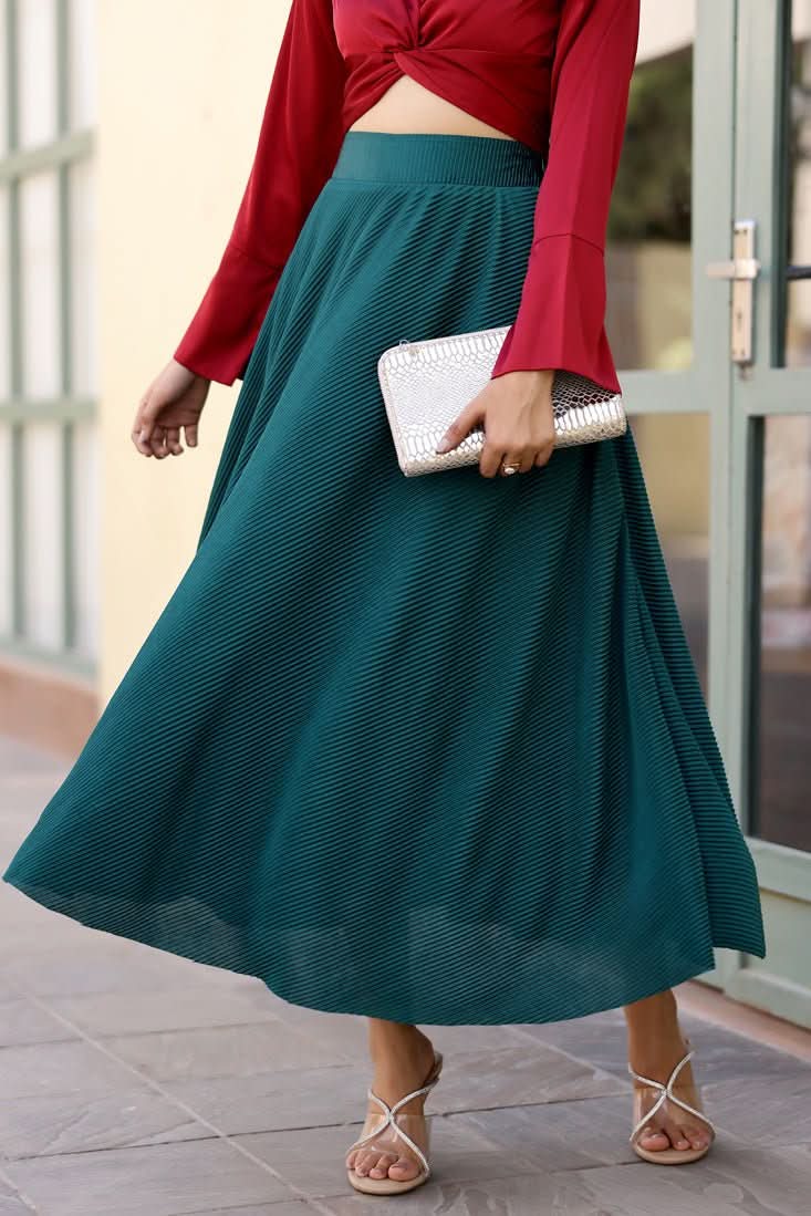 Delilah- Pretty Pleat Umbrella Skirt – Alter Ego India