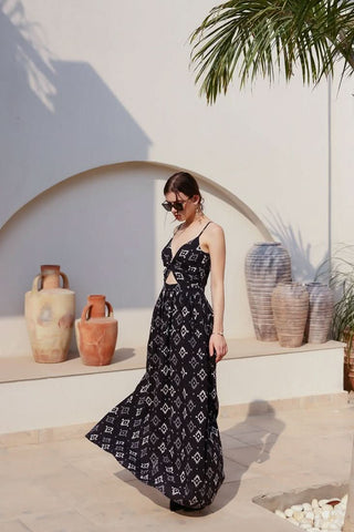 Heidi - Dark Moon Front Twist Maxi - Alter Ego India