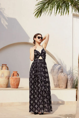 Heidi - Dark Moon Front Twist Maxi - Alter Ego India