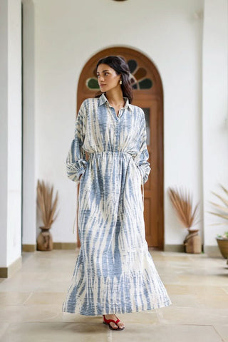 Indri - Drawstring Detailed Maxi - Alter Ego India