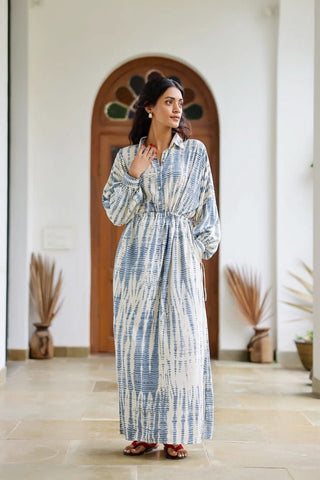 Indri - Drawstring Detailed Maxi - Alter Ego India