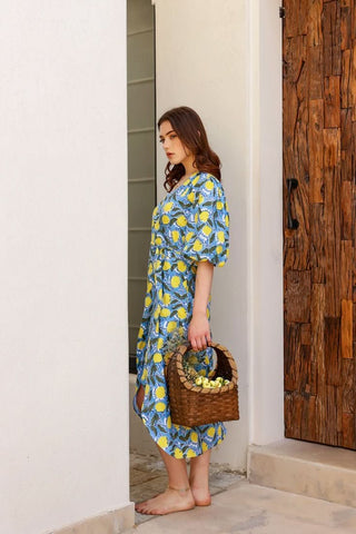 Lulu - Lemon Love Wrap Midi - Alter Ego India