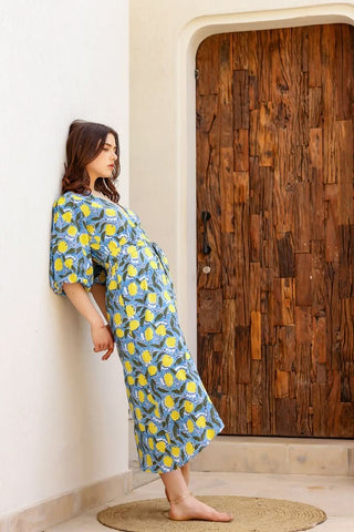 Lulu - Lemon Love Wrap Midi - Alter Ego India