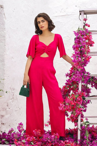 Mable - Front ruched jumpsuit - Alter Ego India