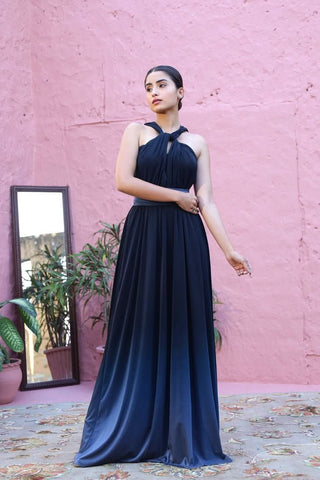 Nicole - Infinity Drape Ombre Maxi with Bustier (Final Sale) - Alter Ego India