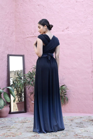 Nicole - Infinity Drape Ombre Maxi with Bustier (Final Sale) - Alter Ego India