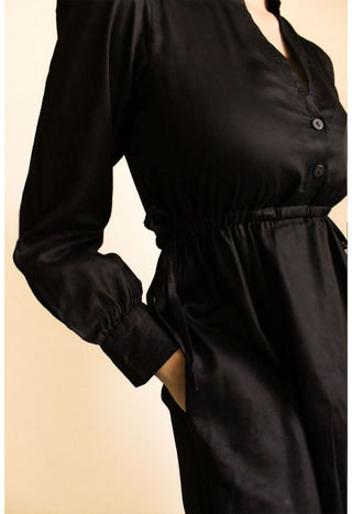 LUNA - Drawstring Shirt Dress (Final Sale)